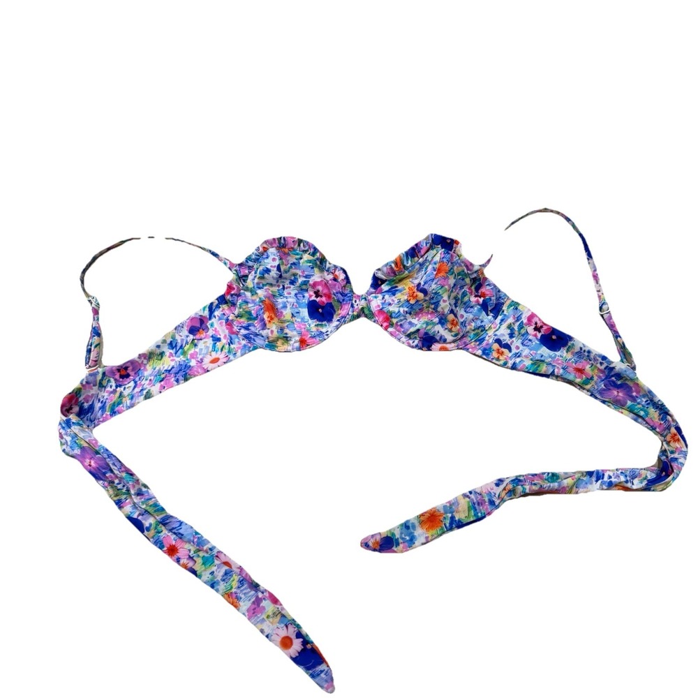 Women's Blackbough Swim Top Floral Print Size Medium‎ M Bikini